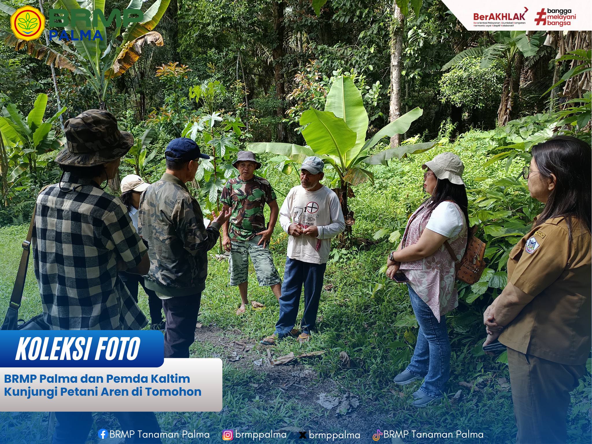 BRMP Palma dan Pemda Kaltim Kunjungi Petani Aren di Tomohon